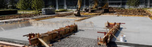 Borgner-Bau GmbH in Ortenberg Baustelle Bodenplatte betoniert